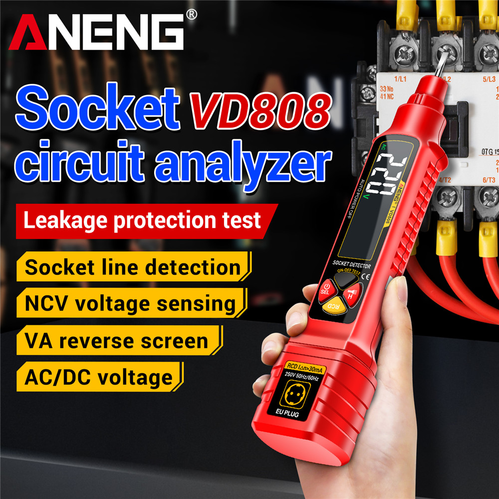 Power Tools Voltage - Testador de potência de soquete ANENG