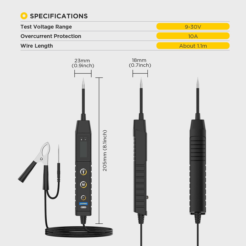 Power Tools Voltage - AUTOOL Novo Testador de Circuito Automotivo