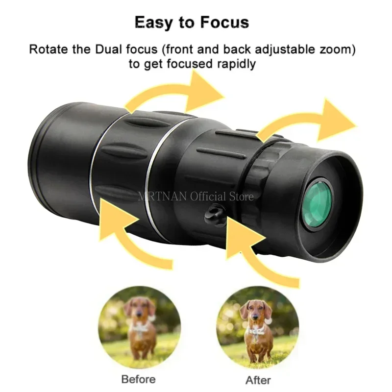 Power Tools Zoom - Poderoso telescópio monocular 40x60 hd profissional