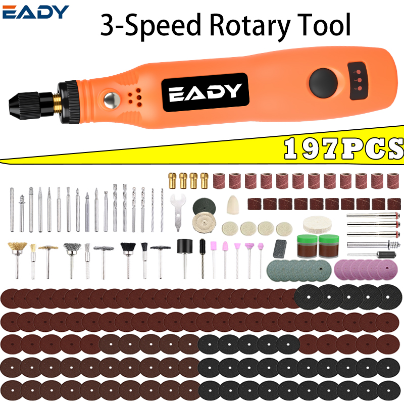 Power Tools Kit Set - Kit de Ferramentas Rotativas Sem Fio