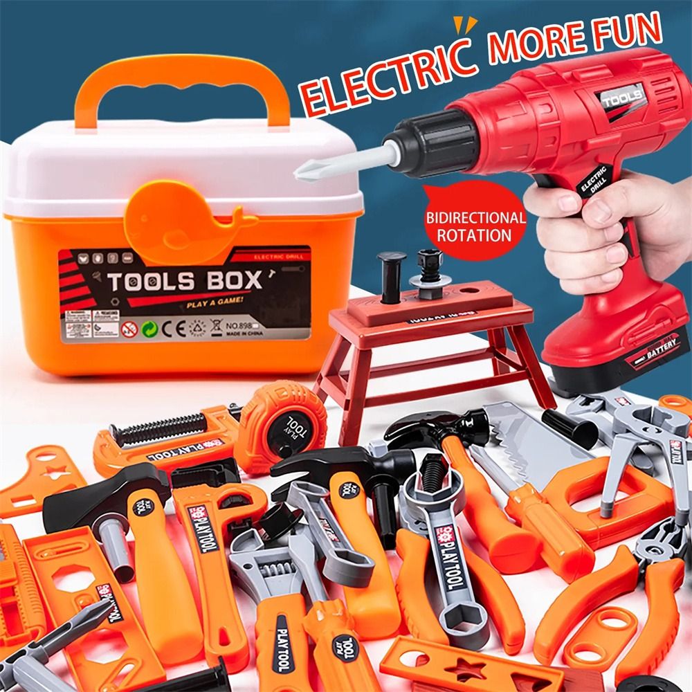 Power Tools Kids - Furadeira Elétrica de Brinquedo, Ferramentas de