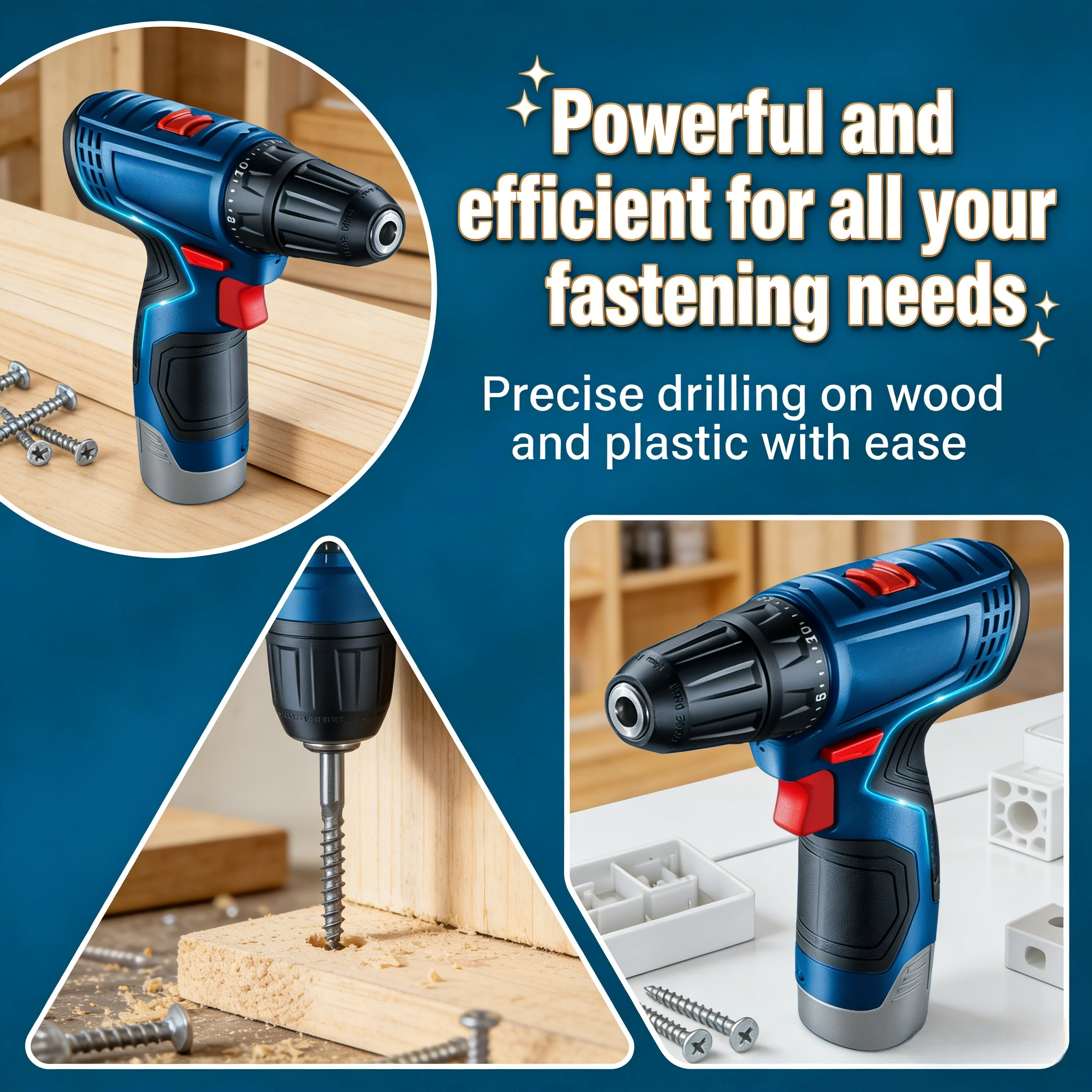 Power Tools Kit Set - Furadeira Elétrica Bosch GSR 120-LI 12V
