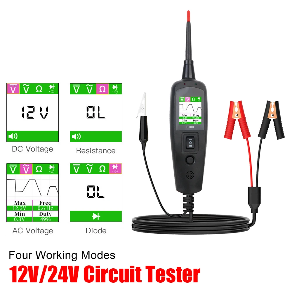 Power Tools Voltage - Testador de Circuito Automotivo P100 12V