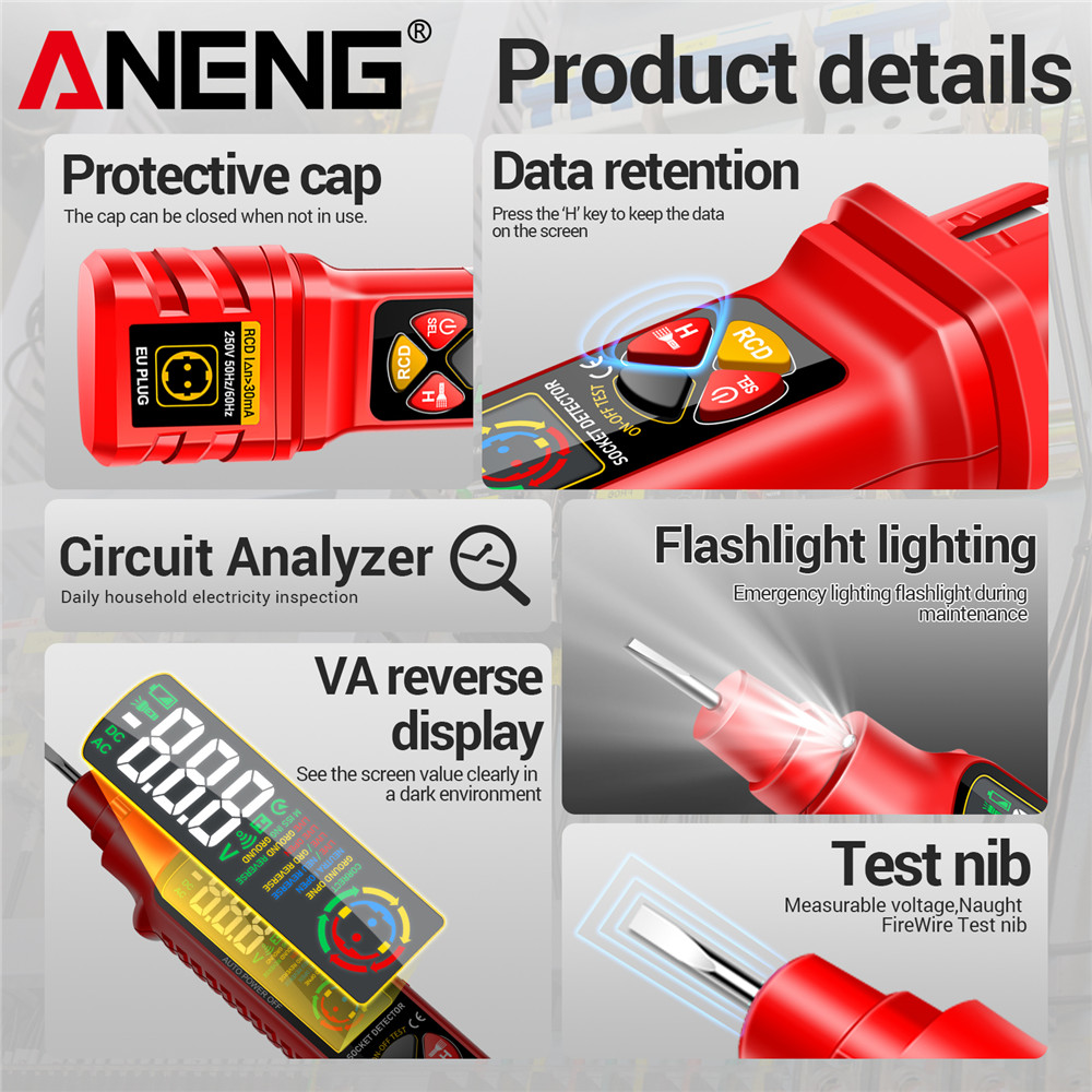 Testador de potência de soquet - Power Tools Voltage avaliação e preço