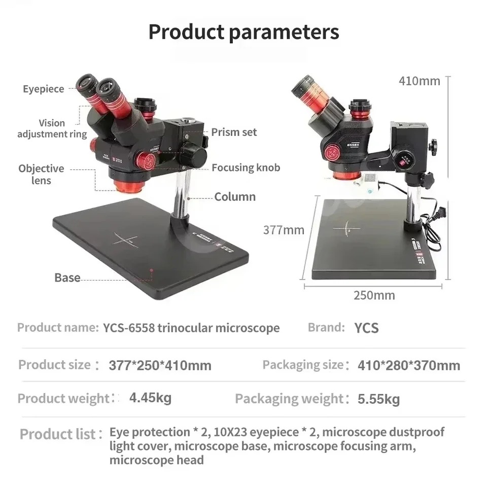 Microscópio Trinocular YCS 655 - Power Tools Zoom avaliação e preço