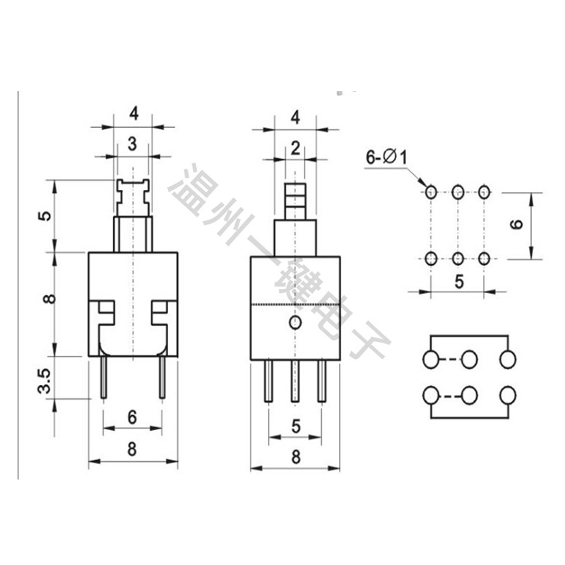 10 peças KFT-8.0A 8.0x8.0mm 6  - Power Tools Kft avaliação e preço