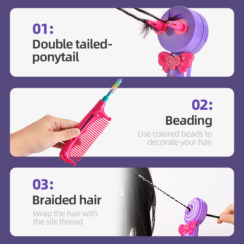 Crianças diy trança penteado f - Power Tools Kids avaliação e preço